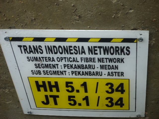 sumatera optical fibre network segment pekanbaru